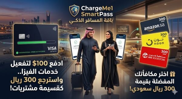 فعّل صالات الفيزا بـ 100$.. واسترجع 300 ريال كقسيمة مشتريات!
